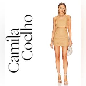 Camila Coelho dress Virginia mini dress in sand S $228